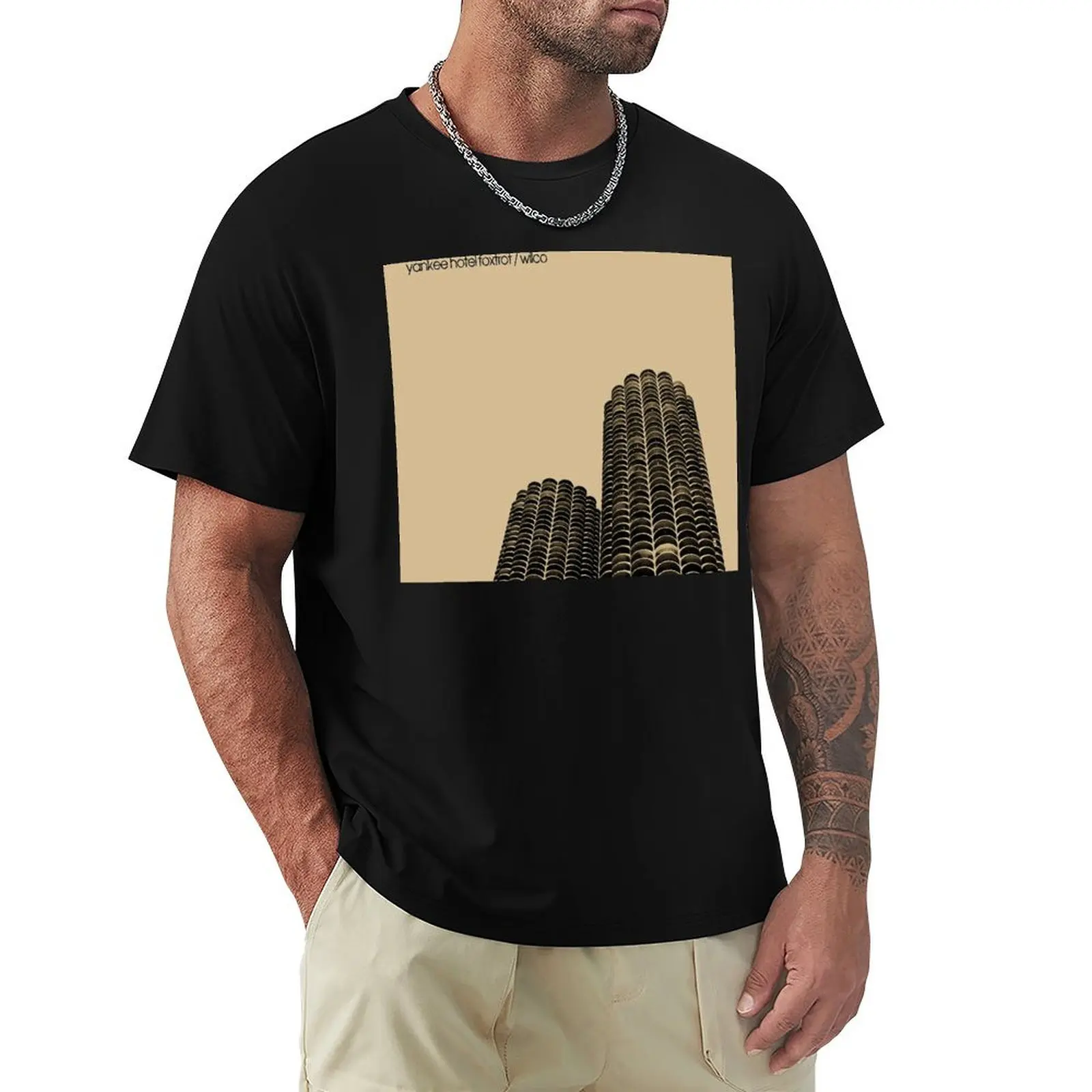 Yankee Hotel Foxtrot Wilco T-Shirt Customs Top Graphics Customs Progetta La Tua Maglietta A Maniche Corte Da Uomo