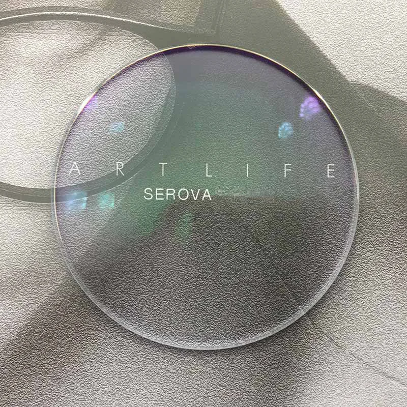 1.56 1.61 1.67 1.74 Index Aspheric Green Coating Prescription Eyeglasses Fame Lenses Anti UV 400 Reflect Optical Glasses Lens