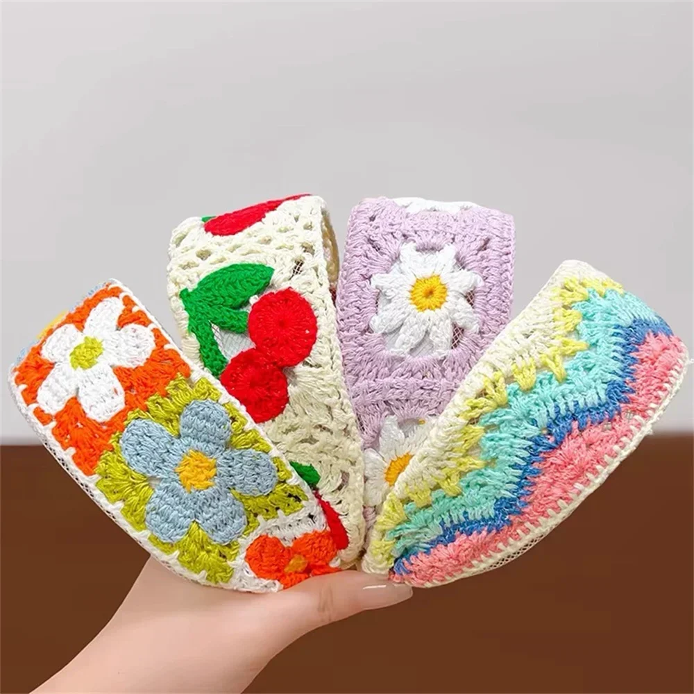 Hairband Woolen Embroidery Hair Accessories Kids Hair Accessories For Hair Styling Daily Wear