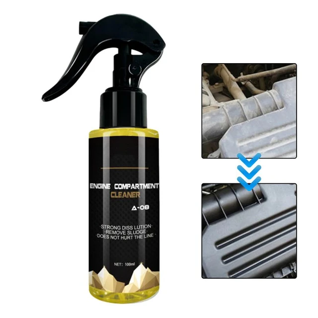 Engine Cleaner Spray Car Degreaser Automotive Cleaner And Degreaser Breaks  Down Grease & Grime On Engines Wheels And Tires - AliExpress