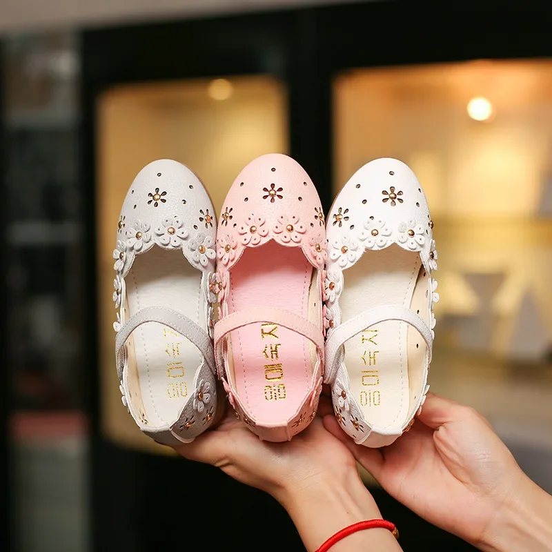 

Girls' Leather Shoes Children's Princess Shoes New Fashion Foreign Little Girl Shoes Baby Soft Sole Children's Toddler Shoes