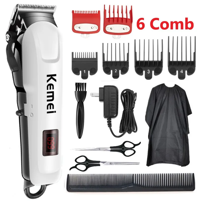 Электрическая машинка для стрижки волос Kemei беспроводной триммер мужчин