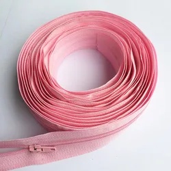 High - Quality Nylon Zipper Roll with Sliders for DIY Sewing and Accessories (Pink 134)
