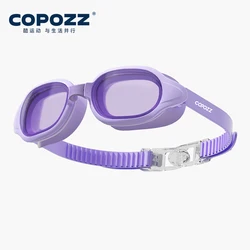 COPOZZ Premium Anti - Fog UV Protection Waterproof Swim Goggles (Transparent Purple)