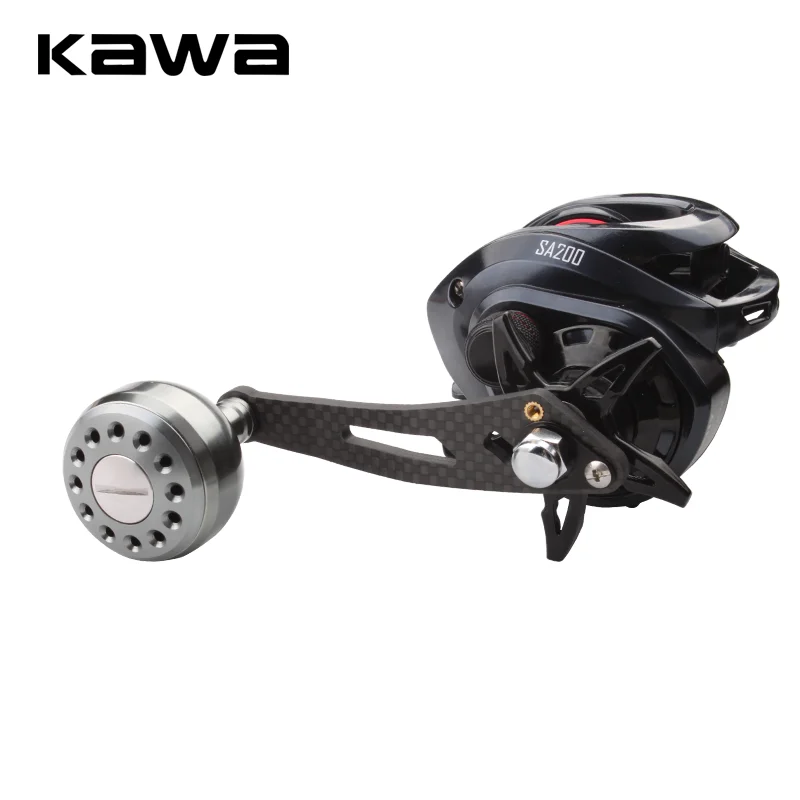 KAWA New Model High Quality Strong Carbon Fiber Fishing Reel Handle for  Water-drop Reel, Hole size 8x5mm and 7*4mm Together