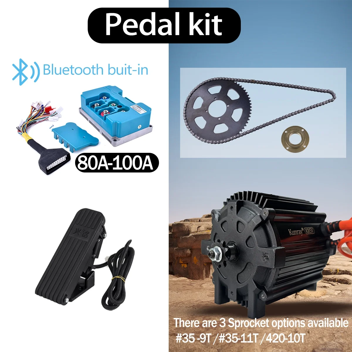 72v 5000w Motor Kit Ebike 48V-72V 3000W BLDC Motor E-bike