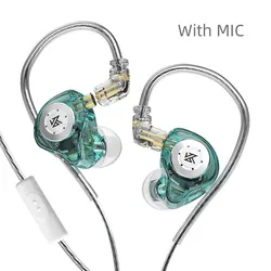 Enhanced HIFI Bass In-Ear Sport Earbuds with Noise Cancelling (EDXProCyan MIC)