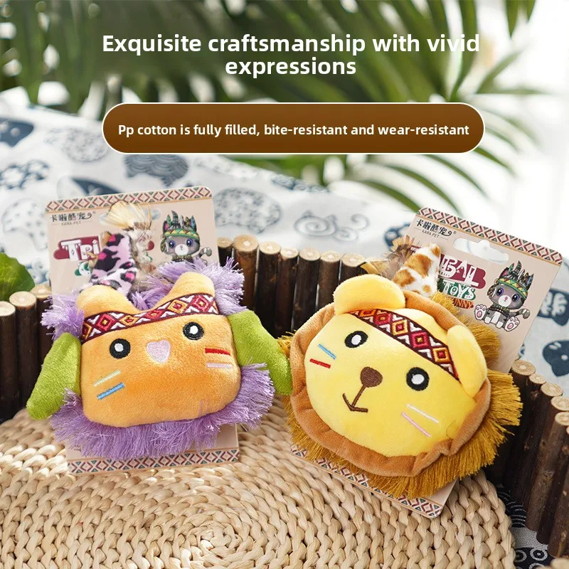 Catnip Plush Feather Toys for Cats - Engaging Chewing, Teething, and Boredom Relief