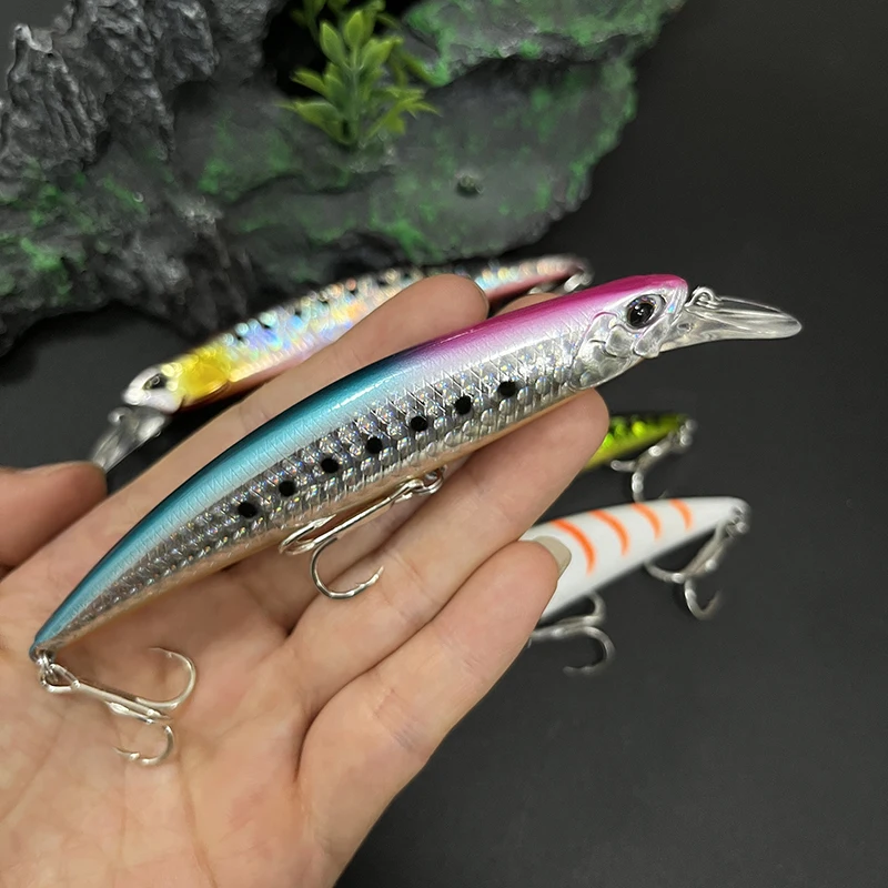 28G 110MM Japan Sinking Minnow Sea Fishing Lures Saltwater Bass Trout