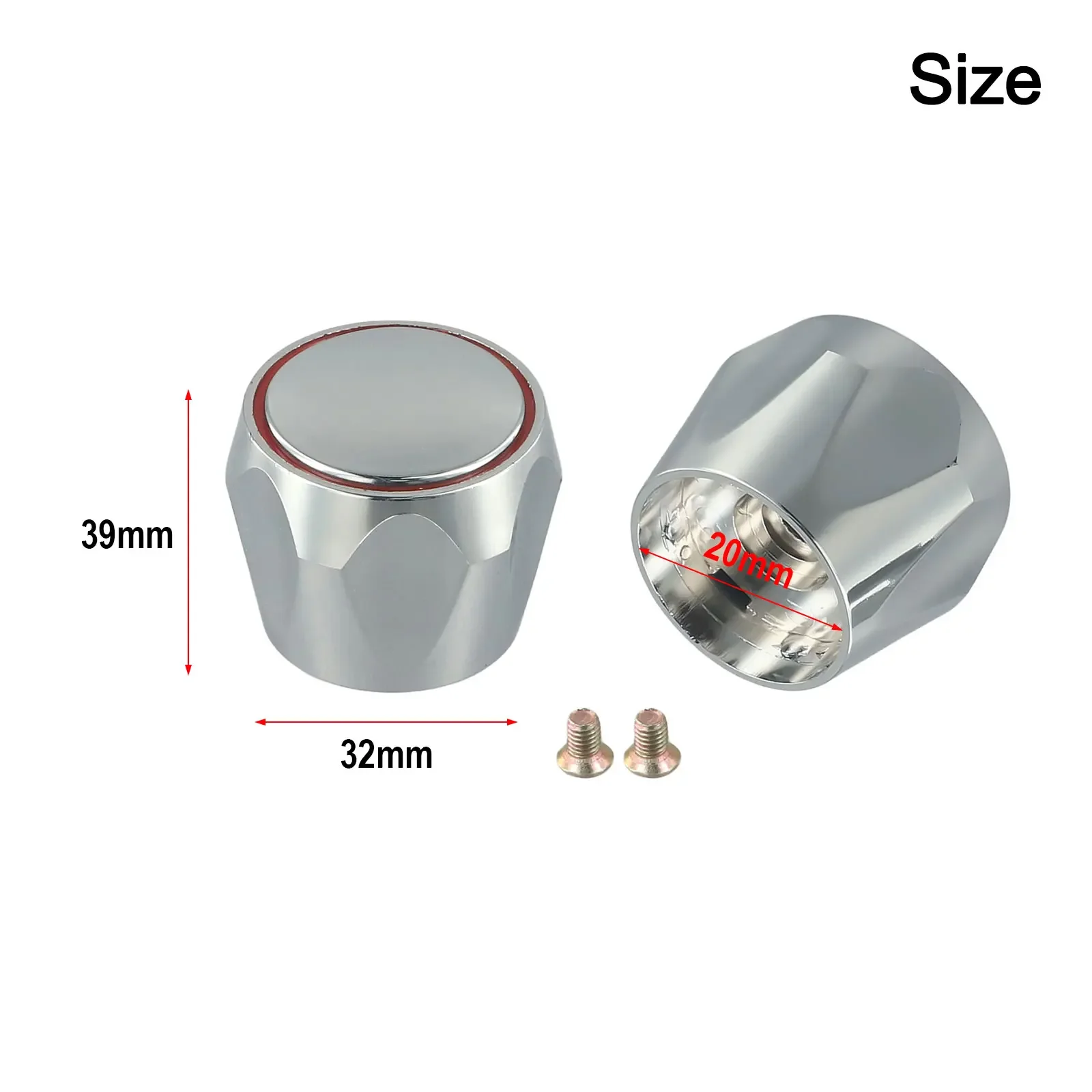 Bathroom Faucet Handle Faucet Handle Plastic Material REPLACEMENT TOP HEAD COVERS 2PCS For Hot Cold