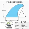 New Surfboard Fins 3PCS Set for BiLong FCS Box G7 Size Fiberglass Honeycomb with Carbon L Size  Quilhas Surf Fin Tri Fin 2
