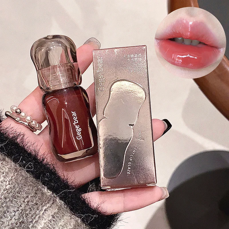 Gege Bear Crystal Gloss Lip Tint — Autumn/Winter Hydrating Formula, Mirror-Gloss Finish, Youthful Plumping Effect 4