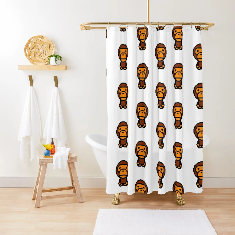 

Baby Milo Pixelated Shower Curtain Bathroom Showers For Shower For Bathroom Modern Accessory Bathrooms Curtain