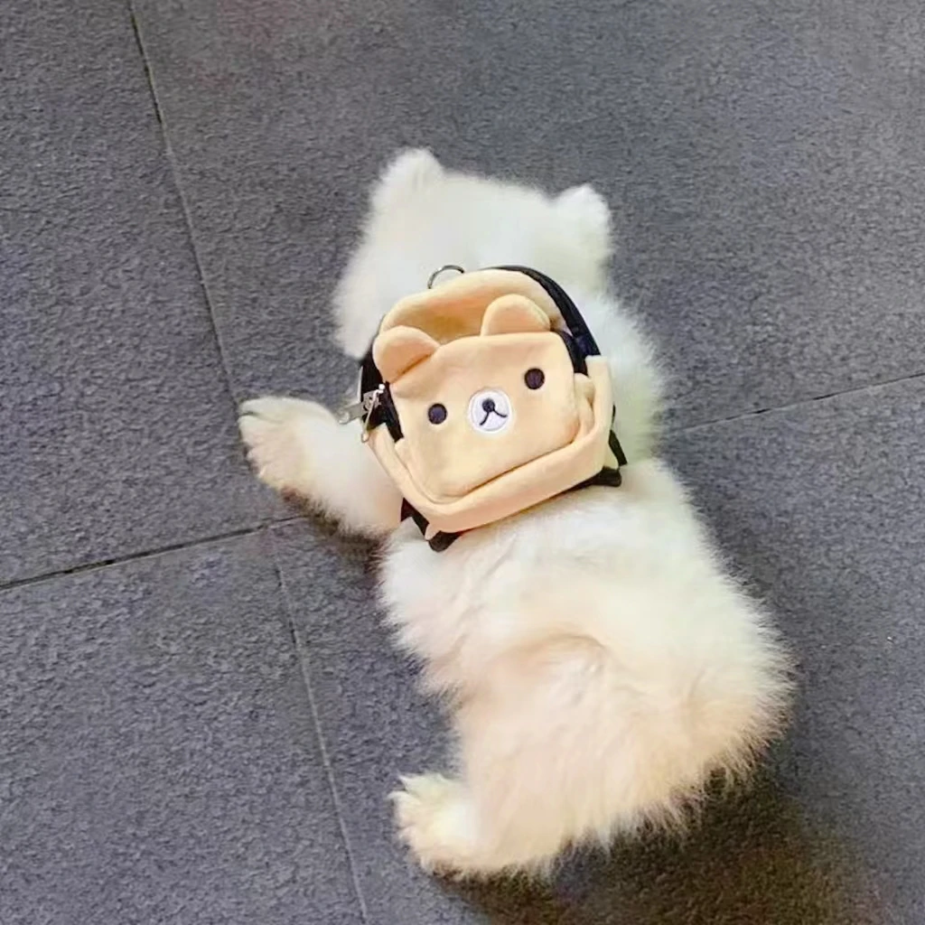 Teddy Dog Snack Pack-Stay Prepared for Outdoor Adventures with this Adorable Pet Backpack!