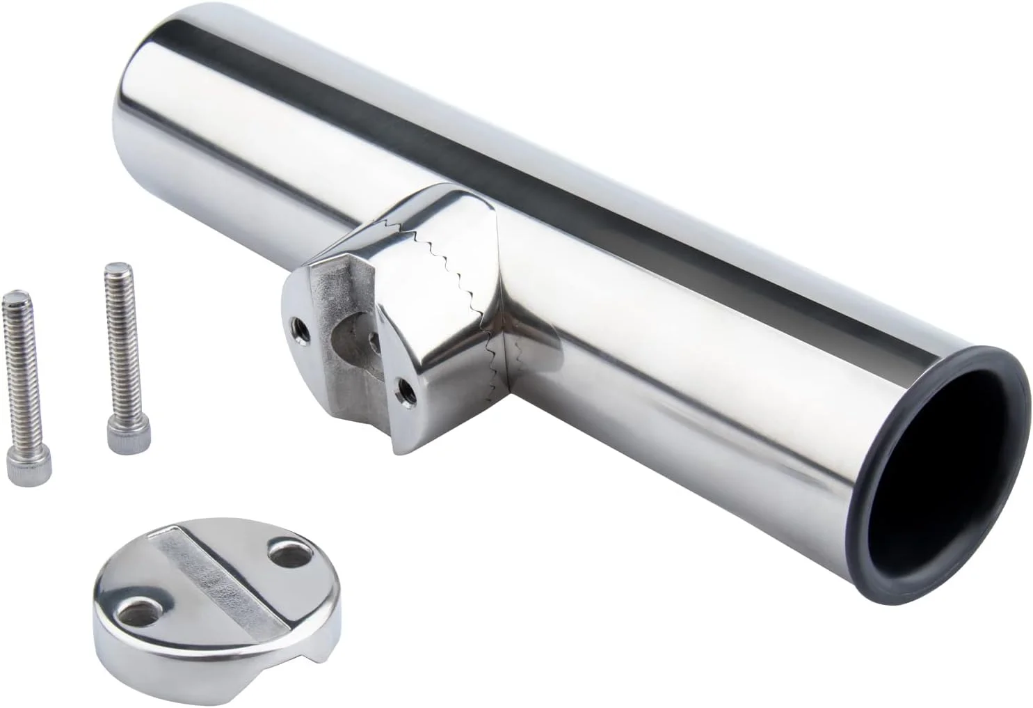 Acciaio Inox 316 Porta Canne 2 Portacanne Da Pesca In Acciaio Inox 316 - Stile Torneo, Con Morsetto Regolabile 7/8-1" Portacanne Da Barca