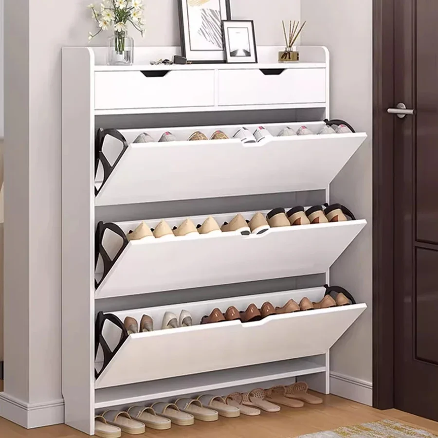 Narrow High Modern Shoe Rack Drawer Hallway Storage Lock Multi Layer Modern Shoerack Organizer Zapatero Space Saving Furniture AliExpress