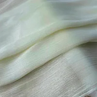 Silver Silk Sheer Crepe Chiffon Fabric Thin Crinkled Shiny Tulle For DIY Sewing Costume Shirts Wedding Party Backdrop Decoration 4