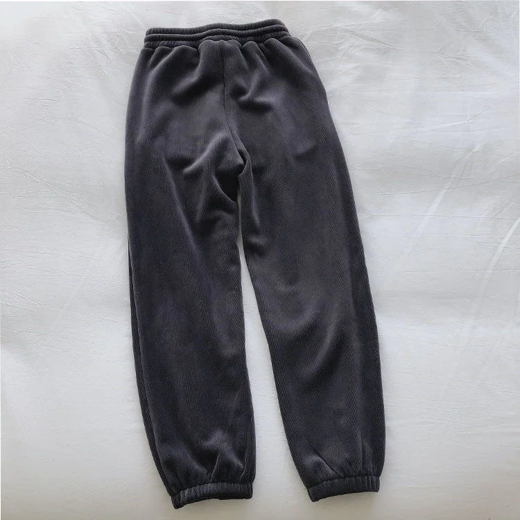 women's fashion Thickened Sweatpants Winter Clothes For Women Fleece Women's Pants Baggy Casual Warm Trousers Fashion High Waist Harem Pants grey sweatpants Pants & Capris