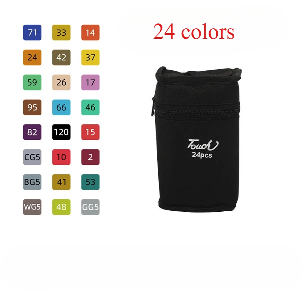 24/48/80 لون الزيتية أقلام تلوين مجموعة للرسم برأس...