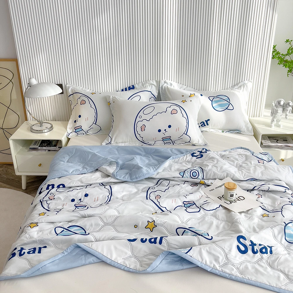 Yanyangtian Summer Lazy Quilt Kids Quilting Quilt Bed Sheet Blanket