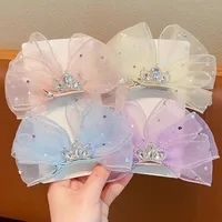 Princess Hair Clip Children's Mesh Butterfly Knot Hair Accessories Korean Version Girls Birthday Photo Shoot Hair Decoration