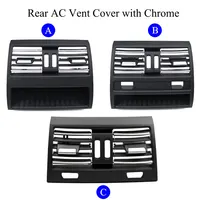 LHD avant Central gauche droite arrière climatiseur chromé Grille de ventilation panneau de sortie pour BMW série 5 F10 F11 2010-2017 6