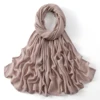185*75 cm musulman Modal Hijab rayonne coton châles pour femmes mince plaine écharpe grande taille foulard islamique Turban bandeau
