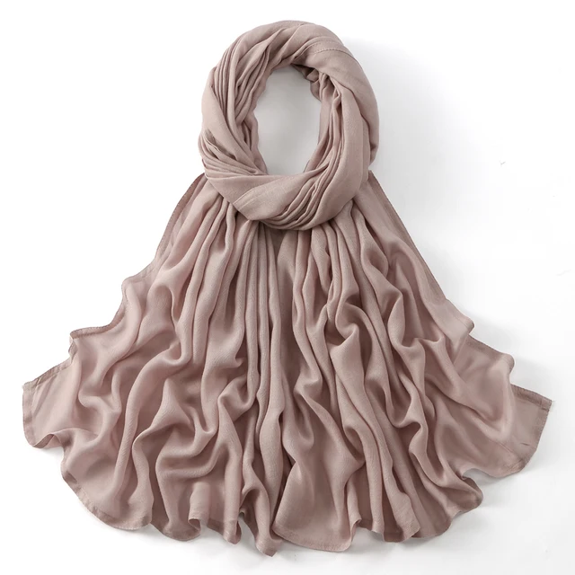 185*75 cm musulman Modal Hijab rayonne coton châles pour femmes mince plaine écharpe grande taille foulard islamique Turban bandeau