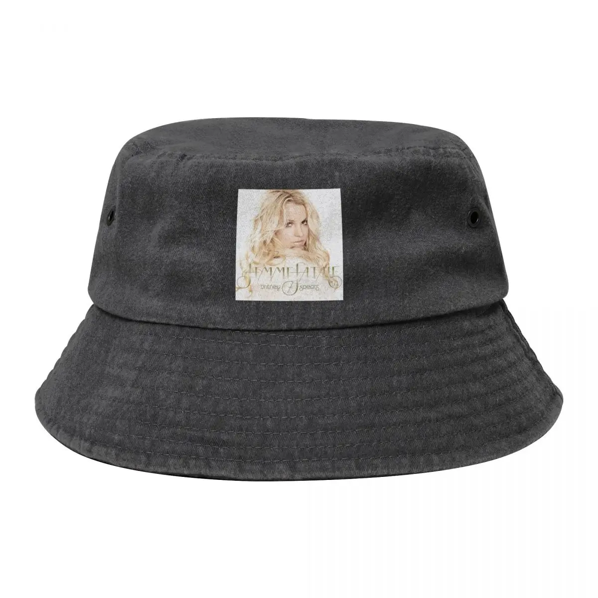 

Britney Spears Wind Cowboy Denim Fisherman Hat With Printing