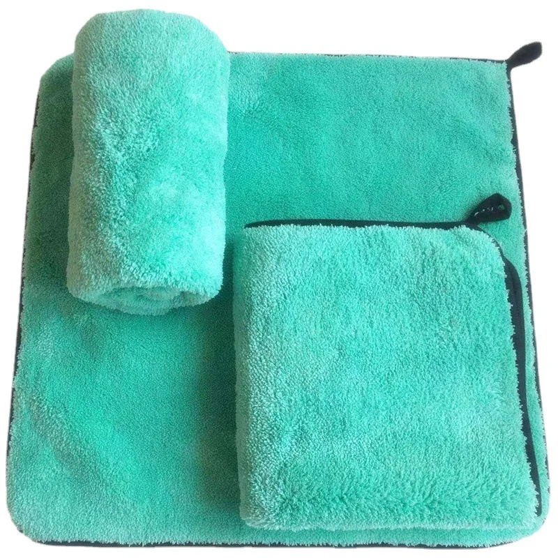Coral Velvet Towel 80/20 Polyester Brocade Microfiber Long Hair Self-Weight Water Collection Polishing Towel 1200 Grams Of Pumi microfiber towel