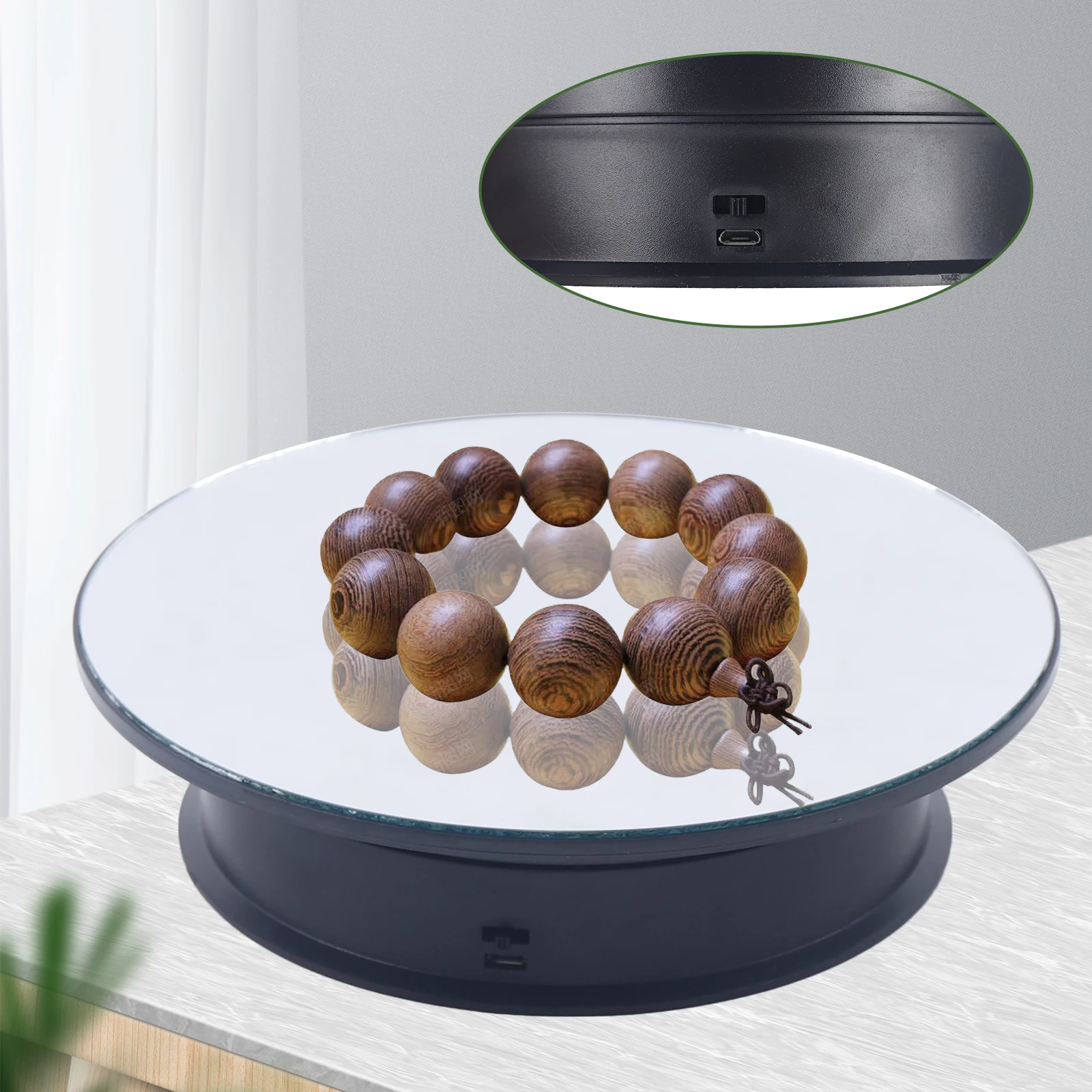 Rotating Display Stand, 360 Degree Rotating Display Stand, Display Stand for Photography Products Shows, Jewelry, Watch for shop