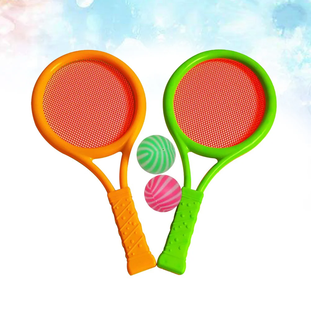 

Tennis Badminton Rackets Balls Set Children Kids Outdoor Educational Parent-Child Game Toys for Boys Girls Children