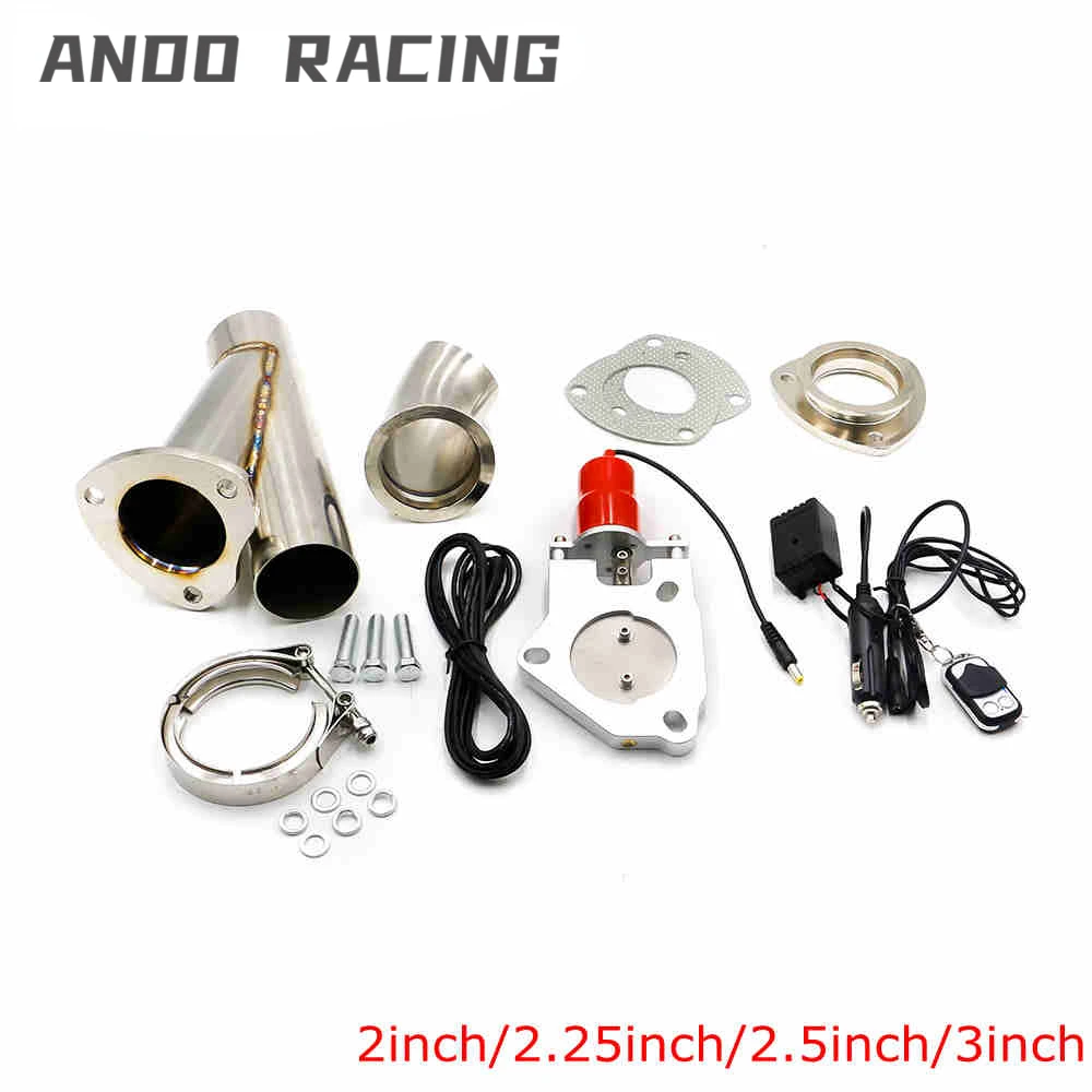 

2'' 2.5'' 3'' Inch Car Electric Stainless Exhaust Cut Out Dump Valve Switch with Remote control kit Wireless Remote Control