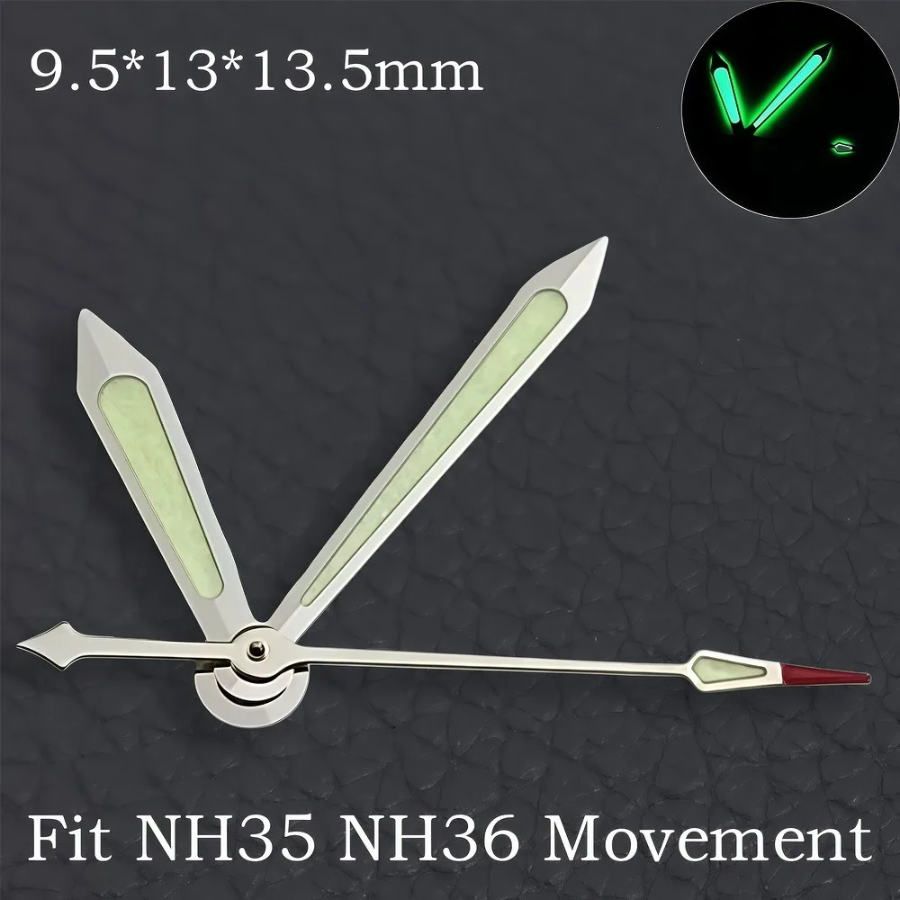 High Quality Green/Blue Super Luminous Watch Hands - Premium Watch Accessories Pointer