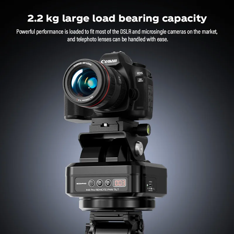 camera panoramic head SOONPHO M4PRO automatic motorized rotating panoramic head for DSLR camera pan video shooting