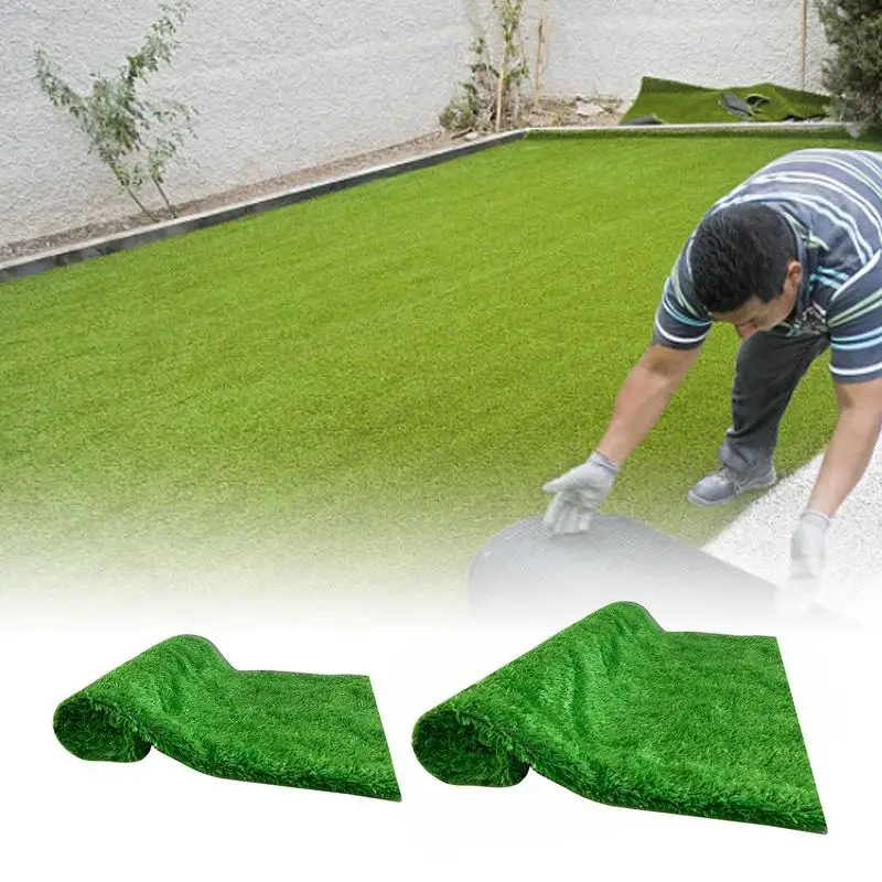 Artificial Grass Anti-slip Simulated Encrypted Artificial Turf Fake Lawn Landscape For Home And Garden Outdoor Decorations