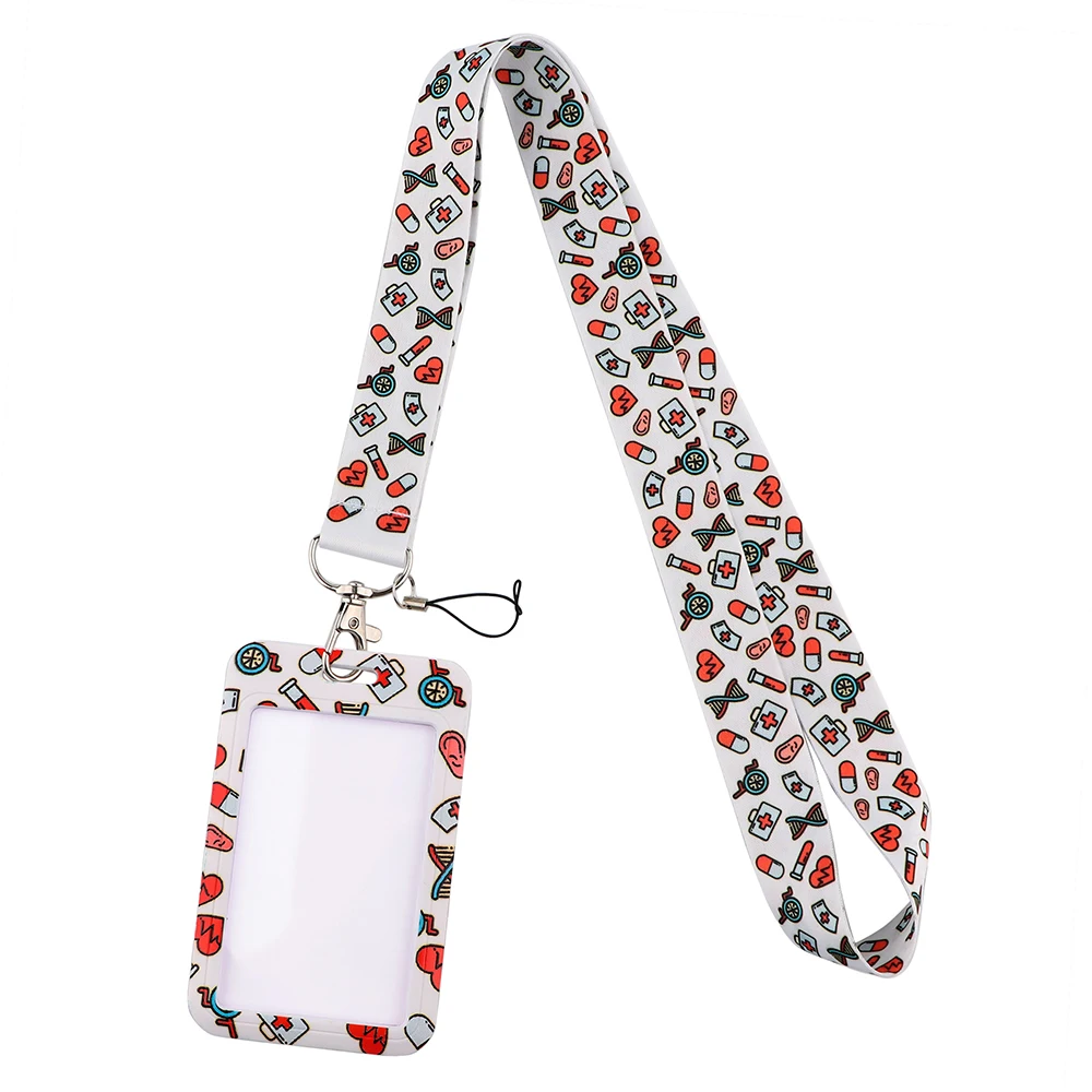 CB256 Fashion New Design Student Nurse Doctor Badge Clip Cartoon ID Name Card Badge Holder Accessories Gift badge holder,badge holder keychain