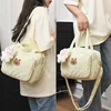 Baby Diaper Bags Maternity Mommy Bag Portable Multi-function Large Capacity Quilted Mom Travel Tote Bottle Storage with Pendant 5