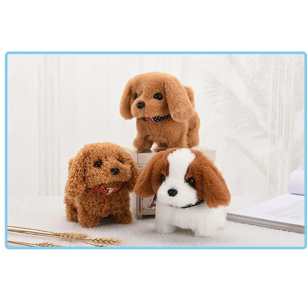 Walk Bark Nod Wag Tail Simulation Electric Dog Plush Electric Puppy Bottom Switch Electric Pet Kids Toys 4
