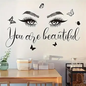 Butterfly Lash Salon Wall Sticker 1