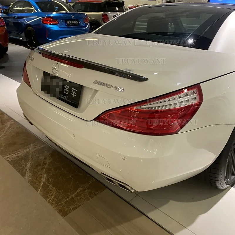 

Спойлер из углеродного волокна, задний бампер для крыла автомобиля Mercedes SL class R231 SL300 SL500 SL63 SL65 AMG 2013 +