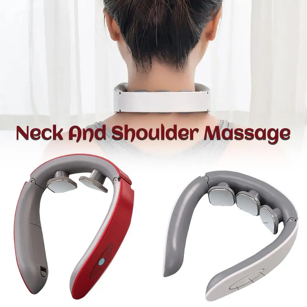 

Multihead Cervical Massager Neck Waist Shoulder Pulse Protector Cervical Neck Pulse Neck Compress Warm Massager Press Massa N3w2