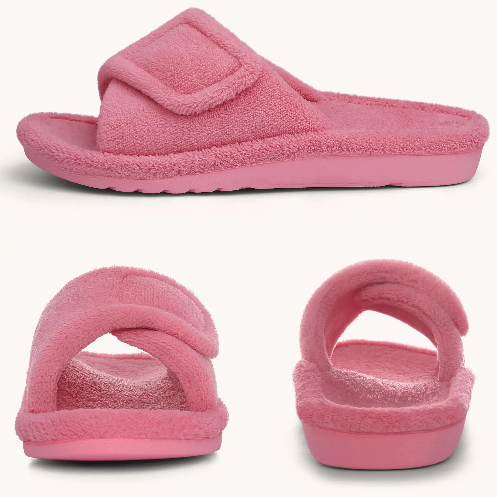 Coral Fleece Orthopedic Slippers with Arch Support for Women