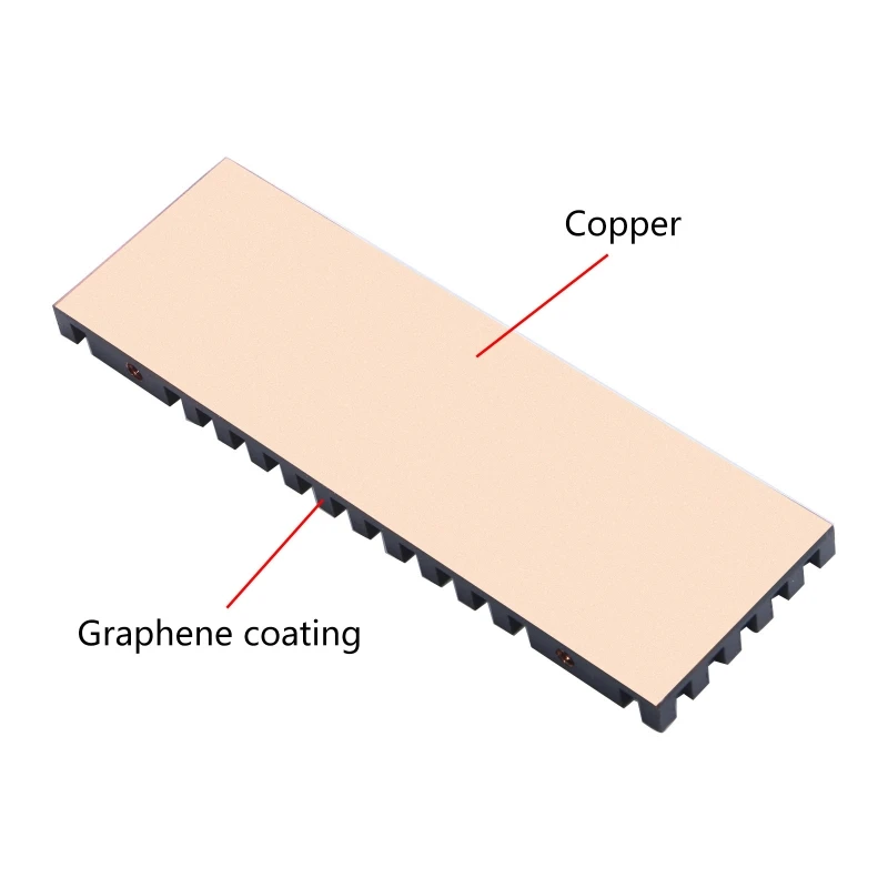M.2 NGFF 솔리드 스테이트 하드 드라이브 방열판 NVME NGFF 2280 PCIE SSD for Dropship용 순수 구리 라디에이터 쿨러