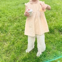 Baby Boy Girl Pant Cotton and Linen Cropped Trousers Child Trousers Long Kid Summer Pant Baby Infant Clothes 5