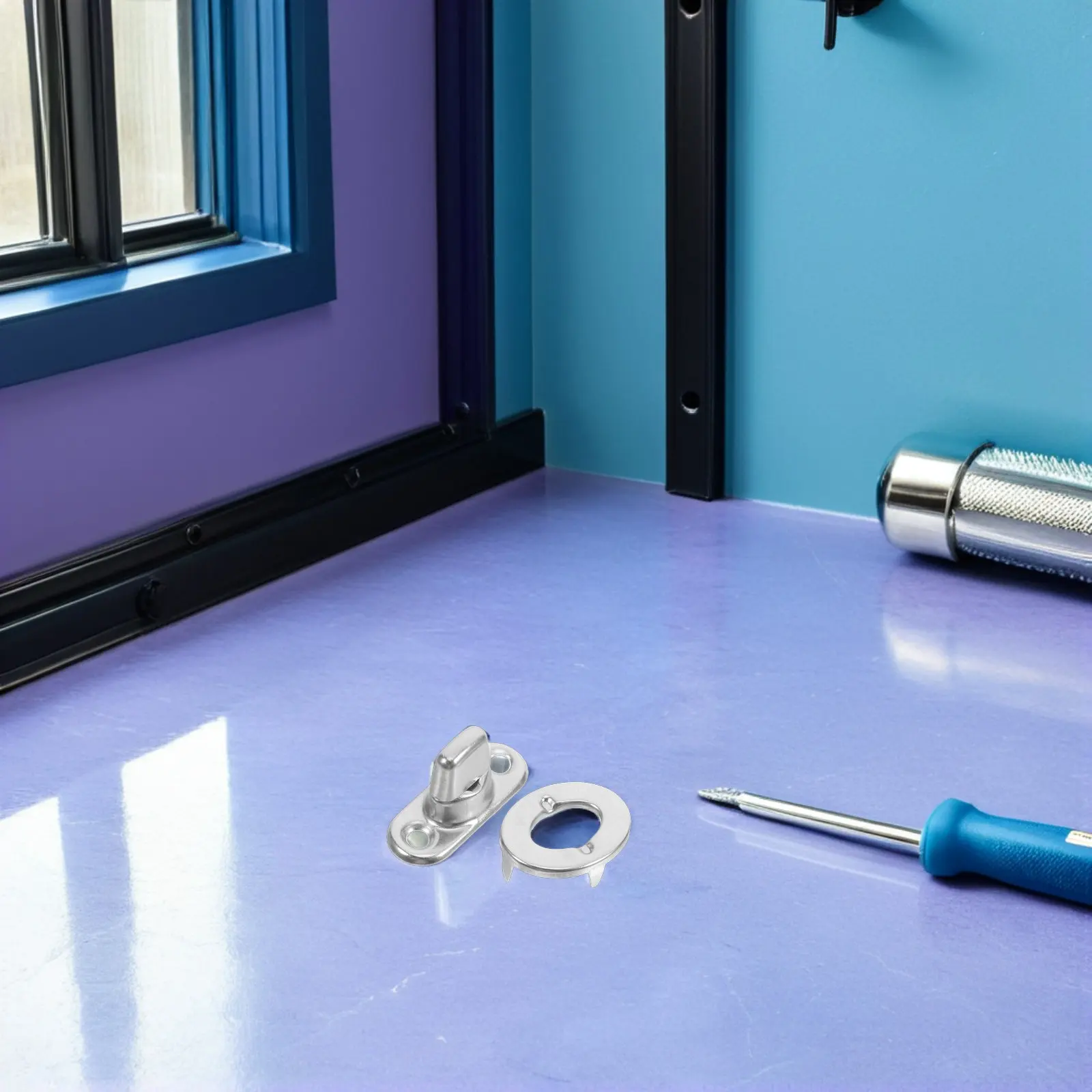 ชุดอุปกรณ์ยึดติดแบบหมุดโลหะ 25 ชุด พร้อมตัวล็อคแบบหมุน สำหรับกรอบผ้าใบ งานฝีมือ ภาพวาด งานประดิษฐ์ทางทะเล 1