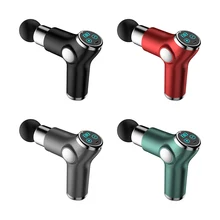 

Mini LCD Massager 32 Speed Touch Screen Deep Tissue Percussion Muscle Electric Massager Fascial Gun For Pain Relief Body Massage