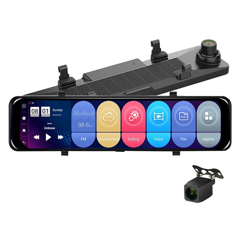 

12 Inch IPS Display ADAS/LCWS/FVWS Car Camera with GPS Navigation