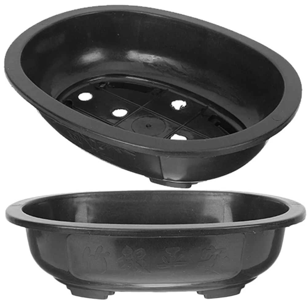 Flowerpot Gardening Planter Oval Ornament Large Bonsai Decorative Pots Indoor Plants