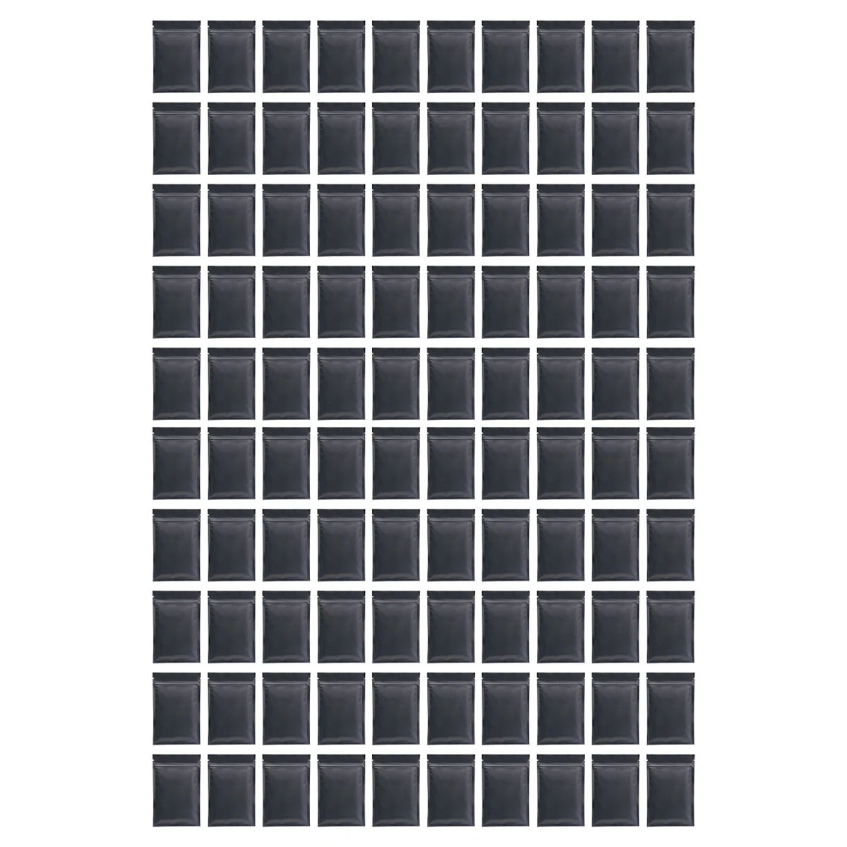 thumbnail image 1 of 100 bolsas resellables para café o hierbas en polvo, de aluminio negro mate, a prueba de olores, con cierre hermético, bolsas de mylar, 1 of 5